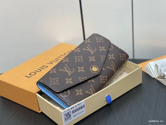 WIS Vuitton Louis WALLET-19*10.5*2cm SARAH 0809